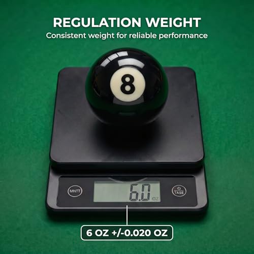 KONLLEN Single Replacement Pool Ball – 2-1/4" Regulation Size & Weight Billiard Ball Made of Phenolic Resin (Choose 1–15 or Cue Ball) - color: #8
