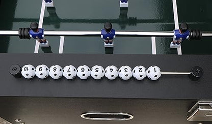 54.5'' Foosball Table for Adults,Full Size Competition Soccer Game Table with Anti-Tipping Leg,Balls and Cup Holder,Arcade Table for Home,Family,Game Room and Office