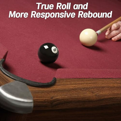 Replacement 8 Ball – Regulation 2-1/4" Resin Billiard Ball, Precision Weighted, Single Black Pool Ball for American Tables