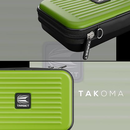 Target Darts Takoma XL Darts Wallet Case, Green – Holds 6 Darts, Protective EVA Holder with Double Zip Lock Pouches – Professional Dart Accessories - color: Green