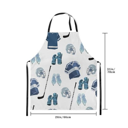 Manfei Ball Sports Kids Kitchen Apron - color: Blue White