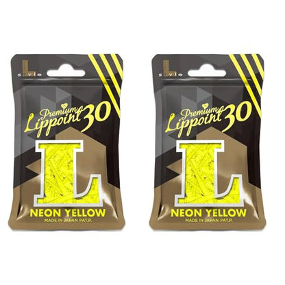 L-style Premium Lippoint 30 - Soft Tip Dart Points - Extra Long - color: Neon Yellow