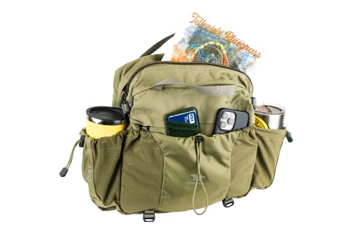 Mountainsmith Day Lumbar Waist pack, Running, Hiking, Cycling, Travel, and Outdoor Sport Activities with Dual Water Bottle Holders, Olive Green - color: Olive Green