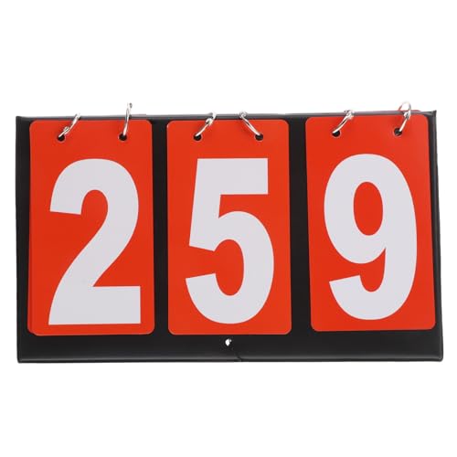 Portable Tabletop Electronic Flip Scoreboard with Three-Digit Display for Basketball Football and Volleyball, Lightweight Metal and Cloth Design for Different Sports Scenarios