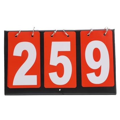 Portable Tabletop Electronic Flip Scoreboard with Three-Digit Display for Basketball Football and Volleyball, Lightweight Metal and Cloth Design for Different Sports Scenarios