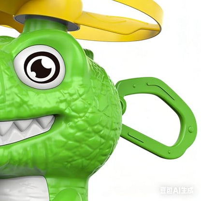 Disc Flying Toy, Fun Dinosaur Design, 11.5x3.5x12cm, Cat Toy Launcher, Cat Fetch and Hunt Toys, Easy to Use, for Yard, Garden, Balcony, Terrace Fun - color: Green