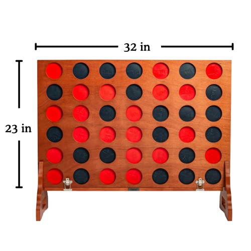 Elakai Outdoor Games for Adults and Family Beach Backyard Camping Giant 4 in a Row