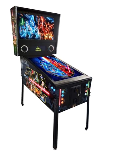 Arcade Pro Pinball Machine, 1000 in 1 Games, 43" 4K Ultra HD, American Style Vintage Cabinet, Digital Leaderboard, Haptic Feedback, for Home Game Room