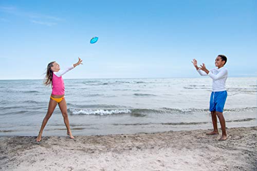 Swimways Hydro Waterproof Football, Outdoor Games for Adults and Kids, Swimming Pool Accessories and Pool Party Games,9.25 Inches, Green - color: Blue
