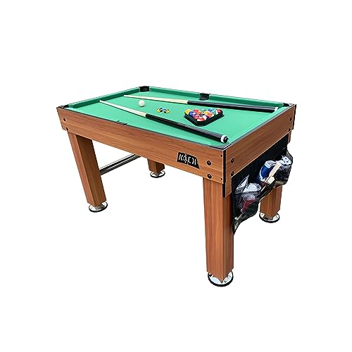 KICK Decagon 55" 10-in-1 Multi-Game Table - color: Brown