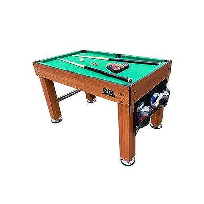 KICK Decagon 55" 10-in-1 Multi-Game Table - color: Brown