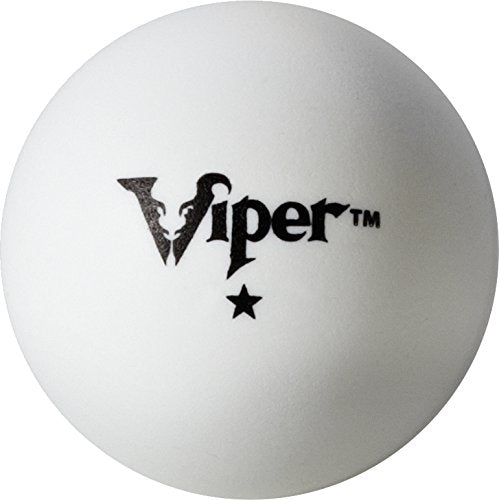 Viper Table Tennis Balls: White 40 mm Regulation Size, 6 Pack - style: 1 Star Rating