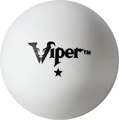 Viper Table Tennis Balls: White 40 mm Regulation Size, 6 Pack - style: 1 Star Rating