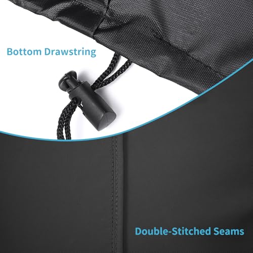 Dartboard Cover Outdoor Indoor Dartboard Protective Cover Waterproof Dustproof UV Resistant 24" D x 3" H Black