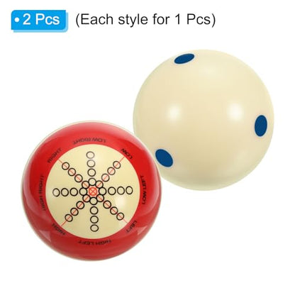 PATIKIL Billiard Practice Training Cue Ball, AAA-Grade Pro Cup Standard Pool Cue Ball with Red Dots Billiard Accessories - color: Blue