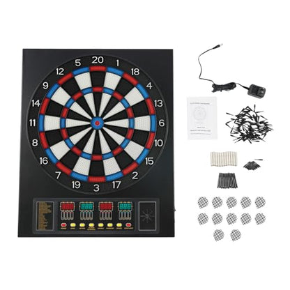 Electronic Dart Board,Dart Board Electronic Scoreboard for 16 Players, Electric Soft Tip Dartboard Set with 27 Games & 243 Variations for Unlimited Entertainment