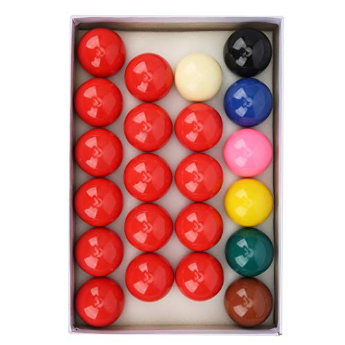 Pssopp Snooker Balls Set 22Pcs Pool Balls, Complete Pool Table Set Regulation Size Weight for Snooker Billiard High Cost Performance Resin Official Game Billiards Equipment