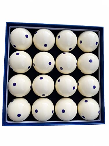 Champion 2-1/4" Billiard Practice Training Pool Cue Ball (6 dot, 16 Balls/Box, Purple, Black, Green, Blue, Red - size: Purple six dot