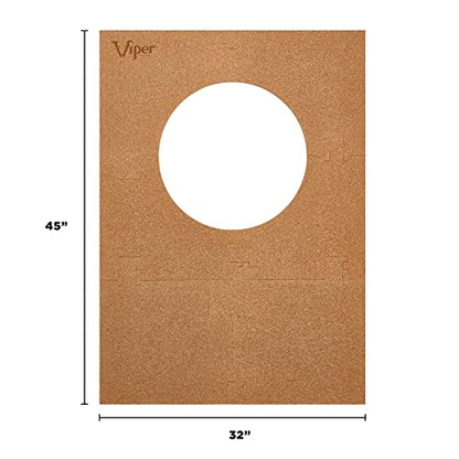 Viper Wall Defender III Cork Dartboard Surround, Reversible Cork Dart Board Wall Protector for 17.75 and 18 Inch Sisal Bristle Dartboards, 8.2 Sq Ft, Tan