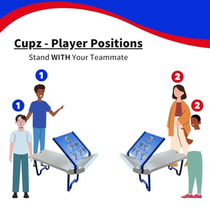Rampz Game Set: 2 Games in 1! Ultimate Portable Fun for Backyard, Tailgate, Beach and Indoor – Easy Setup, Durable Build, Family Fun!