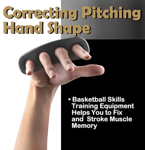 Basketball Shooting Trainer - Adjustable Hand Placement Corrector Eliminate Off-Hand Interference with Bonus 5.3" Shooting Aid - Basketball Training Equipment Accessories - size: Large