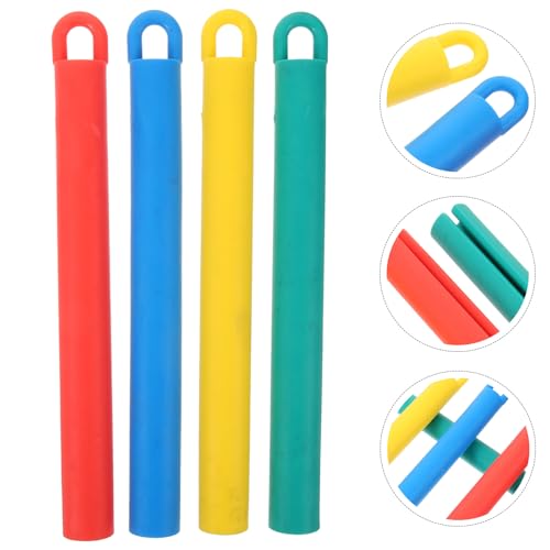 Beaupretty 4pcs Pool Cue Hangers Rubber Billiard Cue Holder Wall-mounted Pool Stick Storage Rack with Screws for Indoor Recreation Room Organization