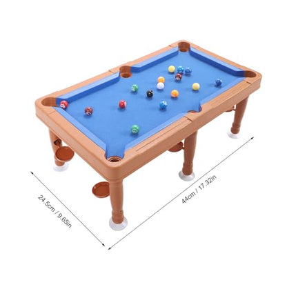 Asixxsix Miniature Pool Table for Kids, Multifunctional Tabletop Pool Table Toy with Small Billiards Game for Indoor Use