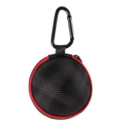 Lixada Cue Ball White1 PCS 57.2MM Clip-On Billiard Ball Holder 6 Red Dot Pool Cue Training Ball for Pool Training Balls with Carabiner Fits 2.2in Balls (Cue Ball Case)