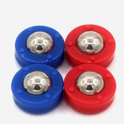 BESTonZON 20pcs Tabletop Shuffleboard Pucks Mini Shuffleboard Replacement Pieces Set Blue and Red Accessories Portable Curling Equipment for Tabletop Play