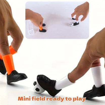 2Sets Finger Soccer Game Compact Mini Tabletop Soccer Finger Football with Four Goals for Fan Club Party Presents Football Products and Sports Games