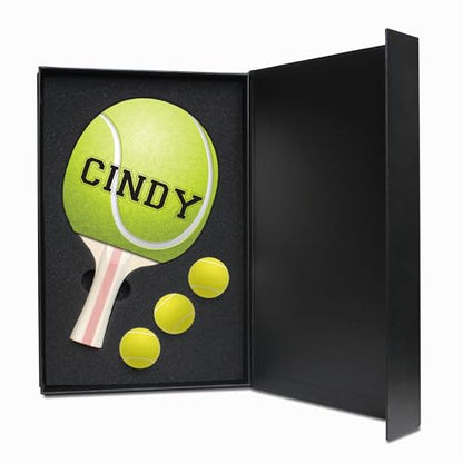 Infusion Ping Pong Paddle and Balls Boxed Gift Set - color: Tennis Ball