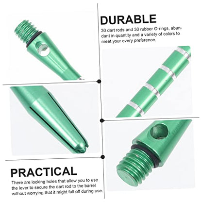 Aluminum Alloy Dart Shafts Set Durable Portable Rods with Standard Threading Lightweight Design and Easy Installation for Enhanced Dart Performance