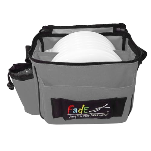 Fade Lite Disc Golf Bag – Compact, Lightweight, and Reliable Storage for New and Casual Players - Shoulder Strap Bag - Night Golf Bag - color: Mist Gray