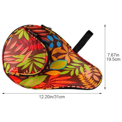 Table Tennis Paddle Bag Paddles Case Cover Waterproof Pong Racket Bat Storage Case Holder with Pong Ball Storage Pocket Organizer