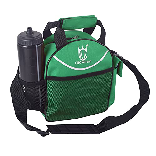 CROWN ME Disc Golf Set with 6 Discs and Mini Disc and Starter Disc Golf Bag - color: Green