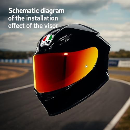 AGV K6 and K6S Visor (Deep Gold Red) - color: Deep Gold Red