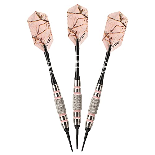 Fat Cat Realtree APC Pink Camo Soft Tip Darts with Storage/Travel Case, 16 Grams