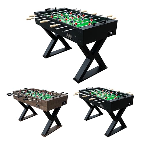 KICK Drias 48" Foosball Table – Compact Indoor Game Table - color: Black