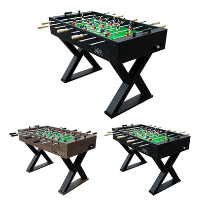 KICK Drias 48" Foosball Table – Compact Indoor Game Table - color: Black