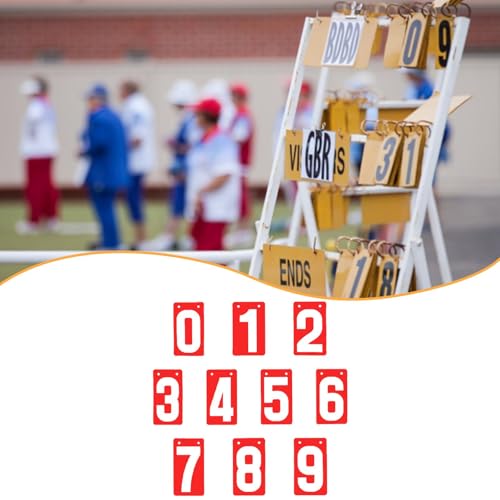 kowaku Score Keeper Flip Number Cards Numbers 0-9,Competition,Portable,Table Score Flipper Sports Scoreboard for Soccer Basketball