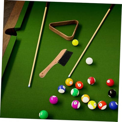 Pool Table Felt Cleaner with Gentle Bristles Solid Wood Handle Billiards Brush for Dust and Dirt Removal Practical Multi-use Billiard Table Accessory for Cushions and Rails