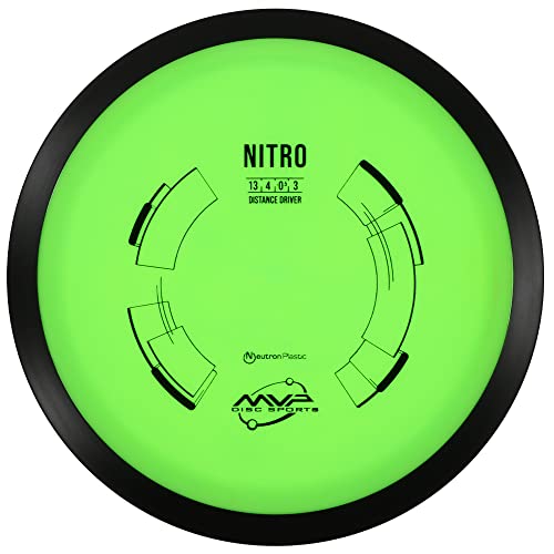 MVP Disc Sports Neutron Nitro Disc Golf Distance Driver (Colors May Vary) - size: 165-170g