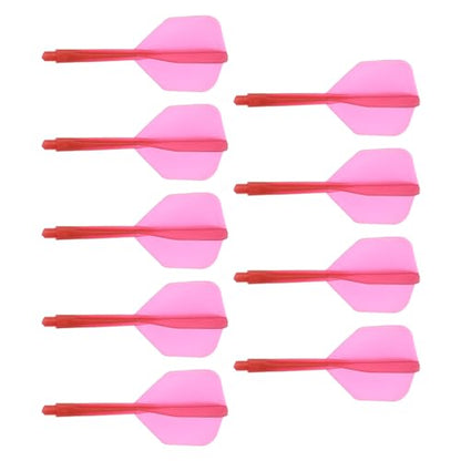 M METERXITY Integrated Dart Shaft and Flights-One Piece Dart Accessories Durable Anti-Fall Apply to Soft Tip Darts and Steel Tip Dart - color: Red