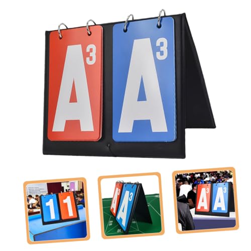 Toddmomy Portable Flip Scoreboard for Basketball Soccer Sports Scorekeeper Tabletop