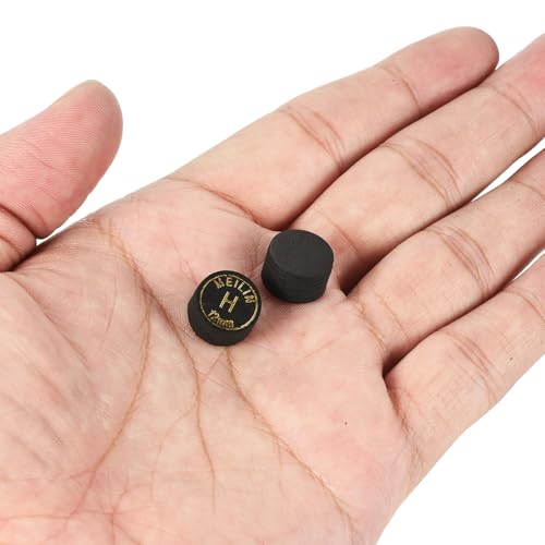 PATIKIL Pool Cue Tips Multiple Layer Pool Billiard Cue Tips Laminated Glue-on Snooker Stick Tip Billiard Accessories - size: 12mm, style: Hard