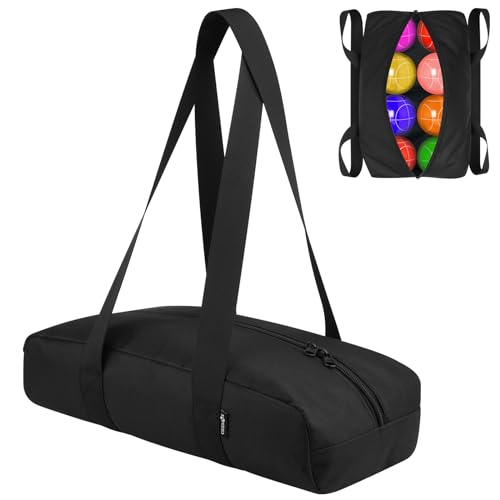Cosmos Bocce Sets Carry Bag Bocci Storage Organizer Bag for Holding 8 Boccie Balls, Portable Bocce Balls Tote Bag for Carrying Bocce Game Equipment to Backyard Lawn Beach - size: Small