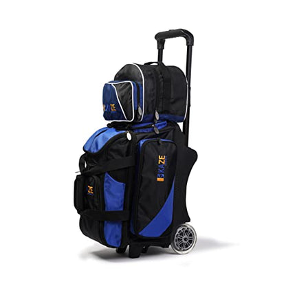 2 Ball Bowling Roller + 1 Ball Color Matching Add On Tote - color: Blue-Black