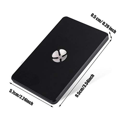 Pool Cue Tip Shaper, Lightweight Aluminum 2-in-1 Billiards Tool for Shaping and Polishing Cue Tips, 9x5.7x0.5 cm, Essential Cue Maintenance Accessory for Snooker and Pool Players