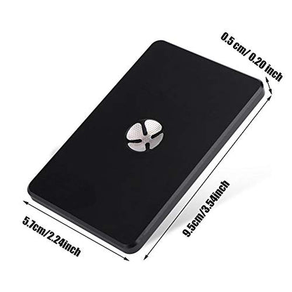 Pool Cue Tip Shaper, Lightweight Aluminum 2-in-1 Billiards Tool for Shaping and Polishing Cue Tips, 9x5.7x0.5 cm, Essential Cue Maintenance Accessory for Snooker and Pool Players