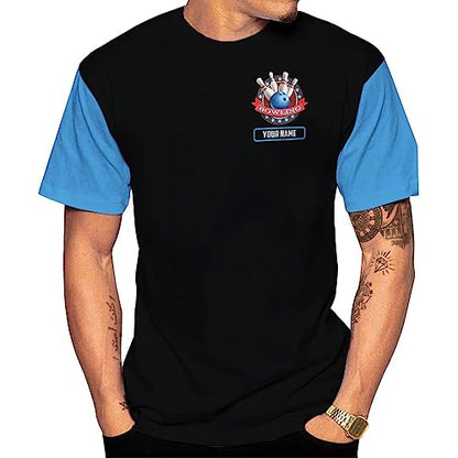 Rivelus Personalized Name Bowling Shirts for Men and Women 3D, Bowling Shirts for Team Bowling, Bowling Shirts Gift - color: Blm18